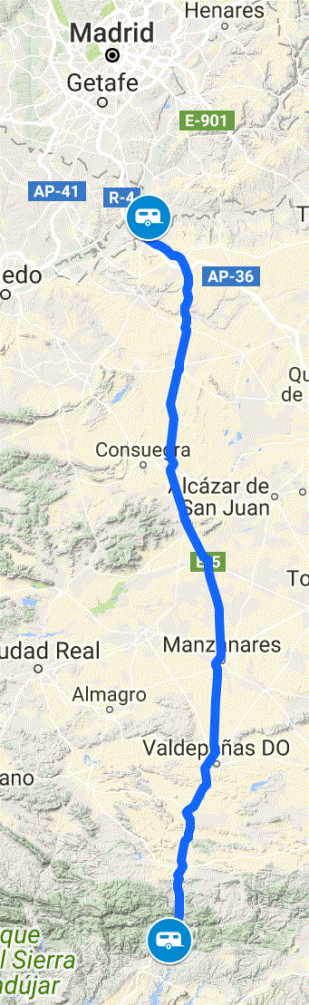 12022018 Route Toward Madrid - Continued