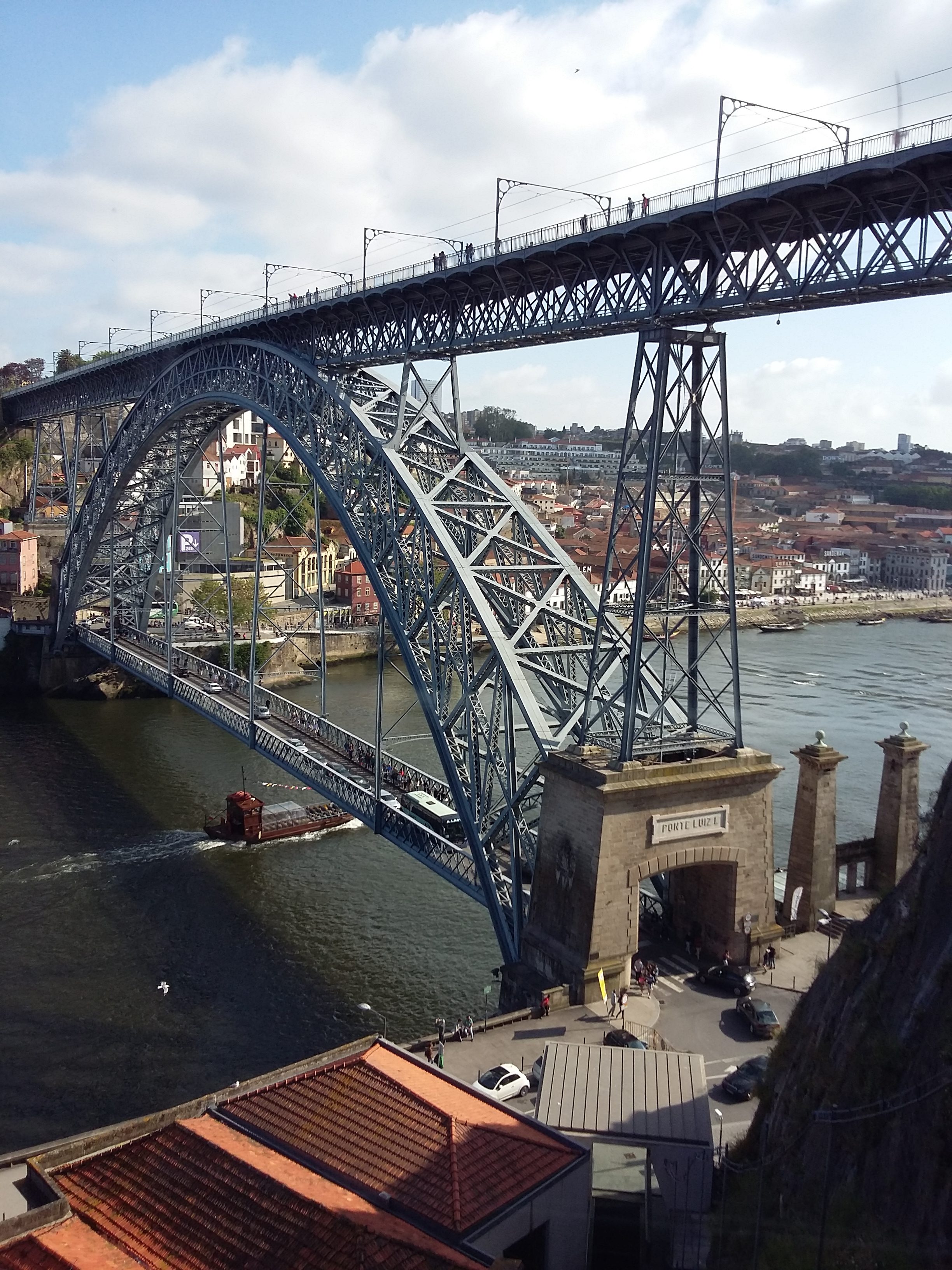 Ribeira View of Ponte Luiz I from funicular