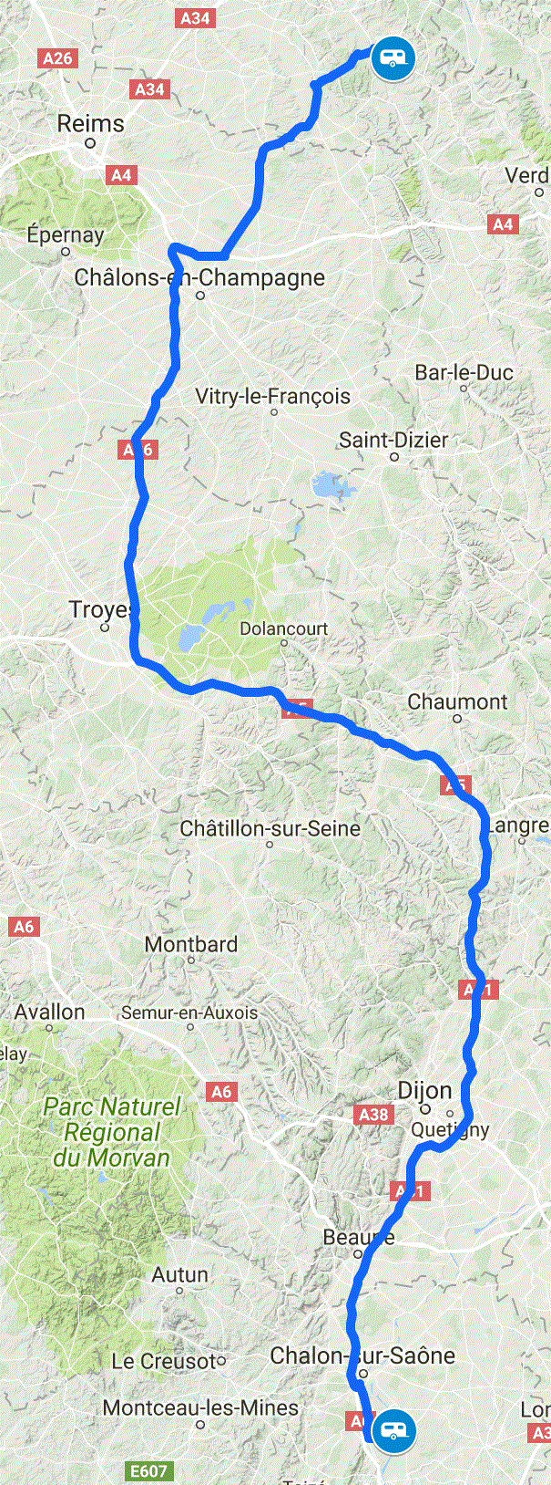 Heading North 21062018 Route