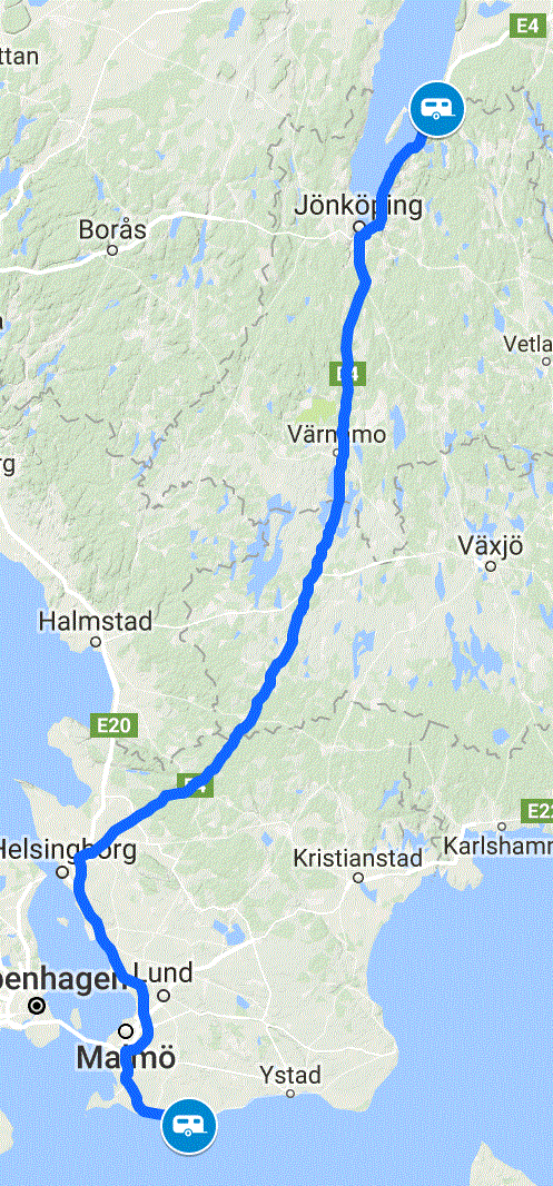 Toward Stockholm 15072018 Route