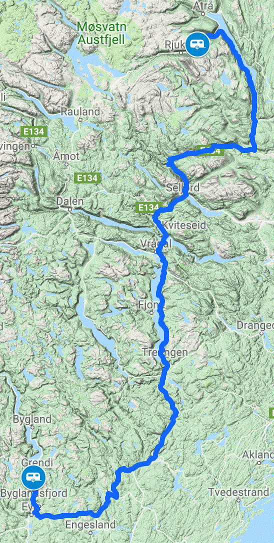 Into Telemark - 10092018 Route