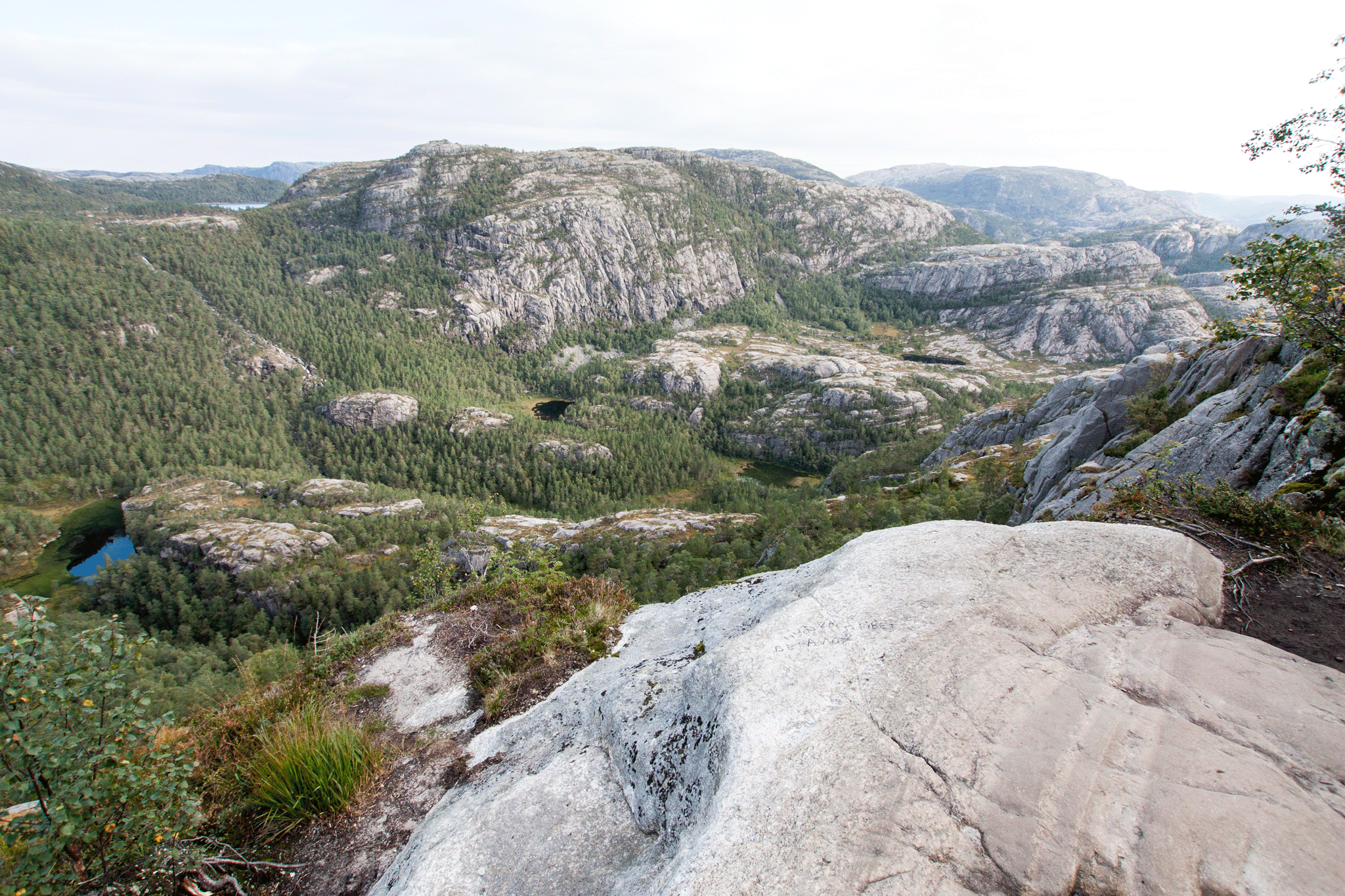 Preikestolen Mid climb view
